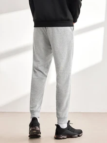 Driftmere 2pcs Men's Casual Sports Loose Drawstring Waistband Jogger Sweatpants With Pockets, Classic Retro Style, Outdoor & Running - Multicolor - View 2