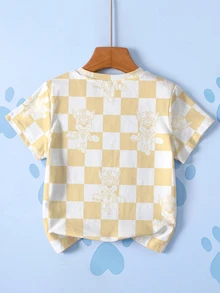 SHEIN | PAW Patrol 小男孩字母印花圓領短袖休閒T恤 - 白色 - 查看 2