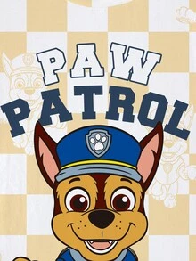 SHEIN | PAW Patrol 小男孩字母印花圓領短袖休閒T恤 - 白色 - 查看 6