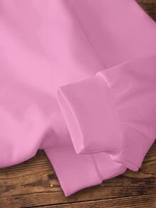 TOM & JERRY X SHEIN Young Girl Autumn Casual Cartoon Print Sweatshirt - White - View 6