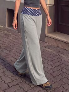 SHEIN Franclia Women Sports Pants - Grey - View 4