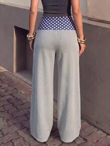 SHEIN Franclia Women Sports Pants - Grey - View 2