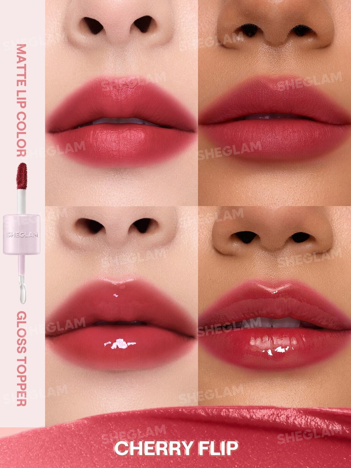 Mood Switch Matte & Gloss Lip Duo-332 Cherry Flip
