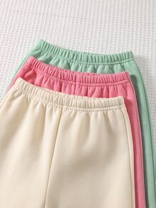 Cozy Pixies 女童軟領長袖運動衫搭配彈性長褲 6件套，秋冬款，百搭舒適 - 彩色 - 查看 5