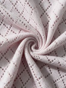 Flora Isola Flora Isola Retro Elegant Party Contrasting Rolled Edge Button Women's Cardigan, Women's Autumn Office Outfit - Pink - View 10