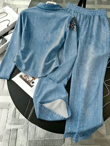 Resyla Women's Animal Print Long Sleeve Top And Pants Casual Daily 2 Pieces Set - Multicolor - View 2