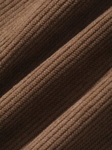 FRIFUL Gaun Liburan Wanita Serbaguna dengan Tali Pengikat dan Detail Kerut untuk Musim Gugur - Coklat - View 11