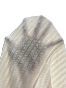 SHEIN MOD Women's Bell Sleeve Pleated T-shirt - Apricot - View 5