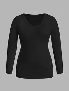 Plus Size Women Thermal Tops - Multicolor - View 4