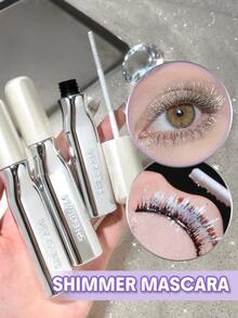 SHEGLAM Crystal Gaze Glitter Mascara Brand Beauty Cosmetic Makeup For Women And Girls - Silver - View 10