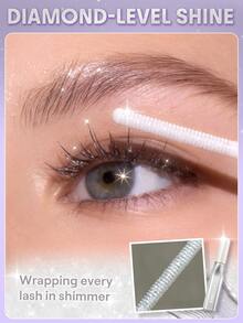 SHEGLAM Crystal Gaze Glitter Mascara Brand Beauty Cosmetic Makeup For Women And Girls - Silver - View 6
