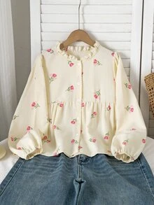 SHEIN Tween Girls Blouses - Multicolor - View 6