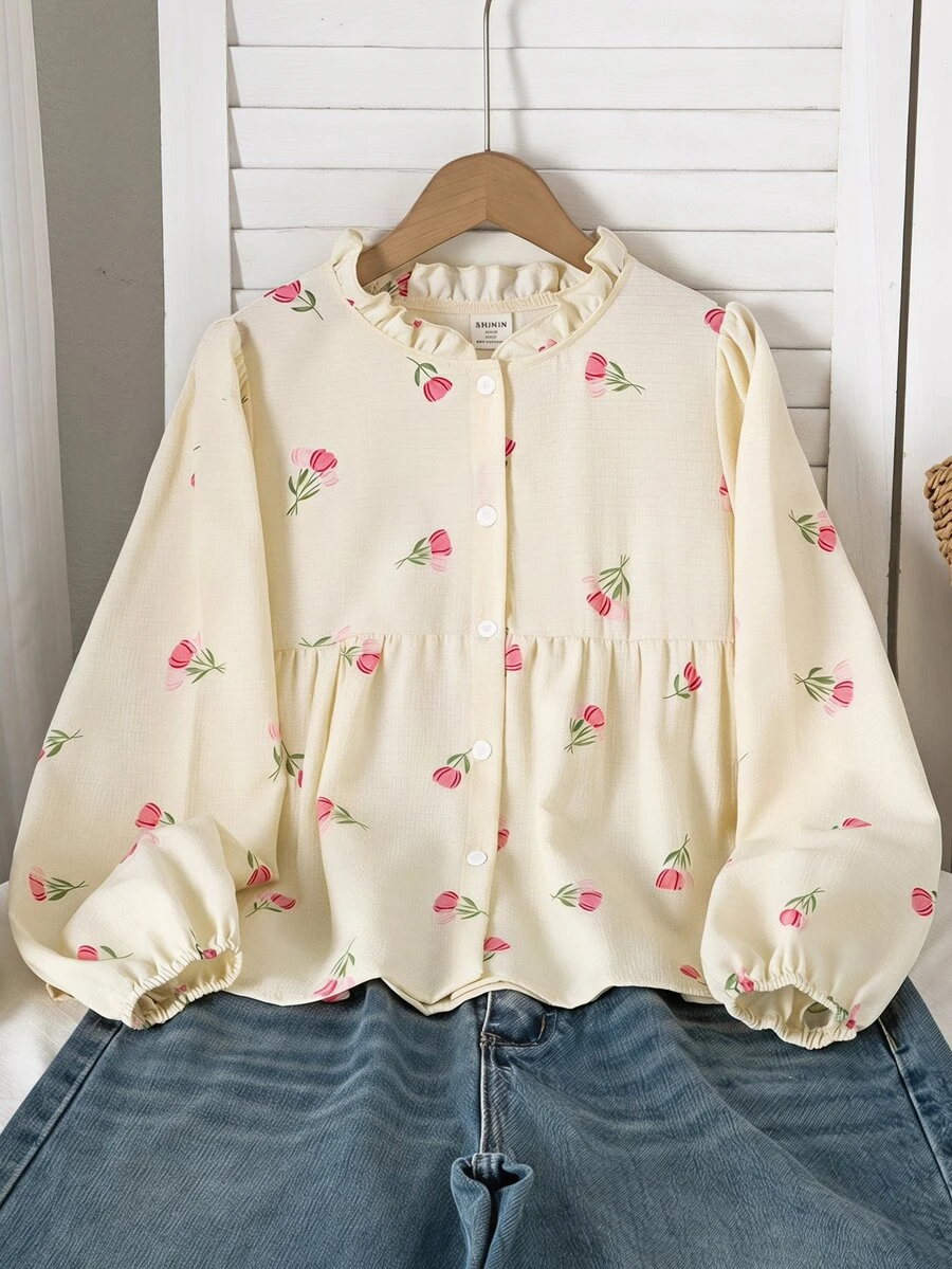 SHEIN Tween Girls Blouses - Multicolor - View 1