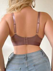 Snug Zone 5pcs/Pack Plus Size Wireless Bras, No Cup Frame Design - Multicolor - View 6