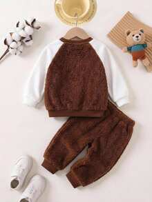 Cozy Pixies 男嬰卡通動物圖案針織柔軟圓領長袖套頭衛衣 秋冬款 - 彩色 - 查看 2