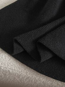 SHEIN Young Girl Young Girl Young Girl Young Girl Young Girl Knit Casual Minimalist Comfortable Peter Pan Collar Colorblock Bow Decor Sweater Autumn Dress - Multicolor - View 11