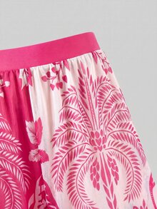 Swim Oasis 女款花卉印花連體泳衣附遮陽短褲套裝，度假適用 - 彩色 - 查看 10