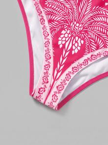 Swim Oasis 女款花卉印花連體泳衣附遮陽短褲套裝，度假適用 - 彩色 - 查看 9