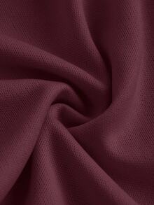 SHEIN ICON 女款多層荷葉邊低腰 Y2K 黑色迷你裙 - 紫紅色 - 查看 4
