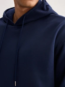 Driftmere Men Casual Versatile Hoodie & Drawstring Waist Sweatpants Set, Fall/Winter Clothes - Multicolor - View 4