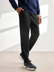 Driftmere Men Casual Versatile Hoodie & Drawstring Waist Sweatpants Set, Fall/Winter Clothes - Multicolor - View 6