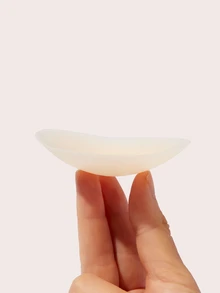 SHEIN Invisible Nipple Cover, Skin Friendly Self-Adhesive Reusable Silicone Breast Pasties For Women Strapless Backless Deep V Dress Summer Wedding Party - Apricot - View 7