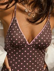 Aralina Summer Resort Vacation Beach Western Floral Print Trim Detail One Piece Swimsuit With Swim Bag - Chocolate Brown - View 3