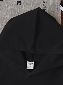 男童黑色連帽衛衣與運動長褲2件套，印有義大利國家口號，休閒運動校服，秋冬款，4-7歲 - 白色 - 查看 5