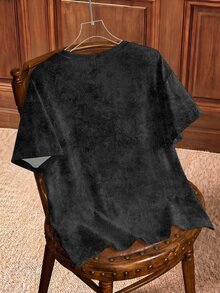 HARRY POTTER X SHEIN Men's Summer Casual Badge Print T-Shirt - White - View 2