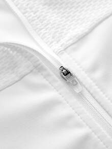 SHEIN Cheerettes 女款純色短袖單車上衣 - 白色 - 查看 10