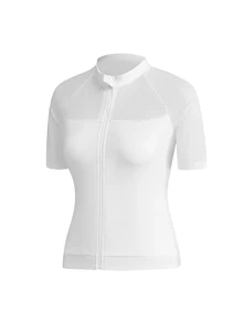 SHEIN Cheerettes 女款純色短袖單車上衣 - 白色 - 查看 13