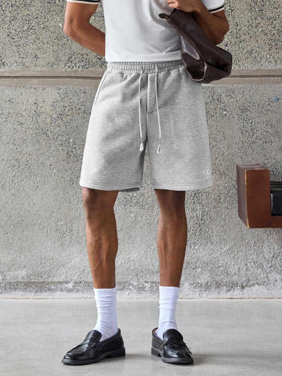ESTAVOR Casual Men's Drawstring Waist Summer Daily Shorts - Grey - View 1