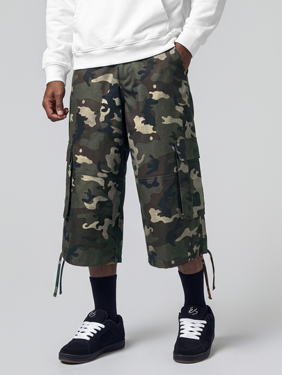 STYNVO Men's Camouflage Print Cargo Wide Leg Pants