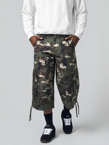 STYNVO Men's Camouflage Print Cargo Wide Leg Pants - Multicolor - View 3