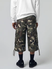 STYNVO Men's Camouflage Print Cargo Wide Leg Pants - Multicolor - View 2