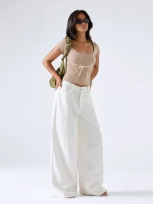 LYSMO Cardigan Wanita Warna Polos Kasual Serbaguna untuk Pemakaian Sehari-hari - Khaki - View 3