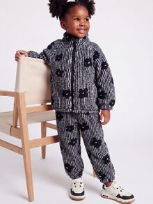 Maija Kids Maija Kids 兒童女童秋季連帽衫與運動衫套裝 - 黑與白 - 查看 6