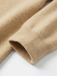 LUMIGAL Jaket Wanita Lengan Panjang Warna Polos Kancing Tunggal Kasual Berkerudung Potongan Reguler - Khaki - View 6