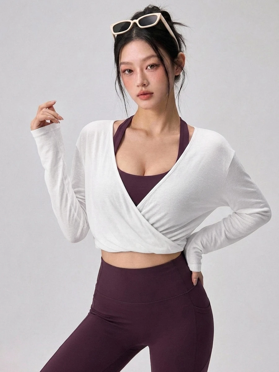 DAZY Women Sports Tees & Tanks Fall - White - View 1