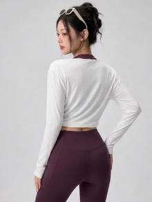 DAZY Women Sports Tees & Tanks Fall - White - View 3