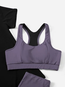 Velisys Velisys 3pcs Softness & Lightweight Sports Set Workout Women Set - Multicolor - View 6