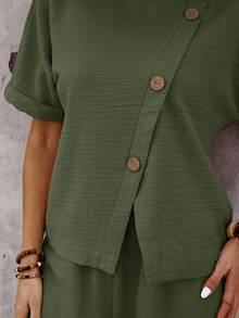 EMERY ROSE Summer Outfits For Women Vacation Woman Country Concert Outfit Two Pieces Set Rave Festival Clothing 1960s European - Green - View 11