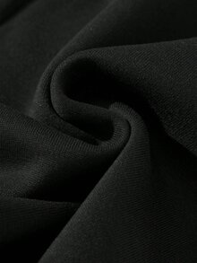 SHEIN Tween女孩秋季時尚豹紋印花Digital 67風格街頭酷風連帽衛衣套裝 - 黑色 - 查看 6
