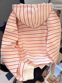 Resyla Autumn Casual Striped Sweatshirt - Multicolor - View 2