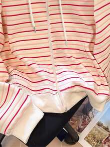 Resyla Autumn Casual Striped Sweatshirt - Multicolor - View 4