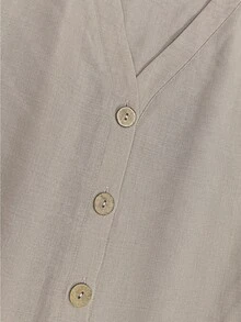 OPHERINE Women's New V-Neck Blouse, Versatile Casual Vacation Style - Apricot - View 7