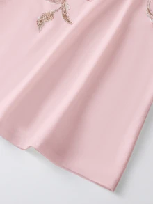 SHEIN LUNE Women's Casual Floral Print Round Neck T-Shirt, Versatile For Daily Wear - Pink - View 3