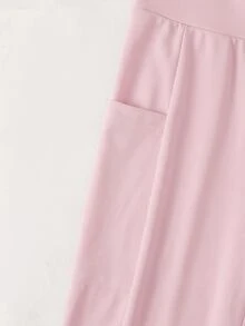 SHEIN Girlism 驚喜盒 [隨機6件商品，發送3件] 青少年女孩針織素色高腰運動瑜伽單車短褲、手機包，3件套 - 彩色 - 查看 5