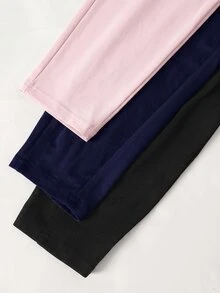 SHEIN Girlism 驚喜盒 [隨機6件商品，發送3件] 青少年女孩針織素色高腰運動瑜伽單車短褲、手機包，3件套 - 彩色 - 查看 6