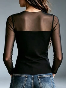 MYSTAURA Women T-Shirts - Hitam - View 2
